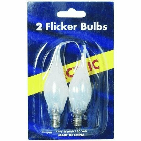 J HOFERT Flicker Silicon Tipped Replacement Bulb, 2PK 374950